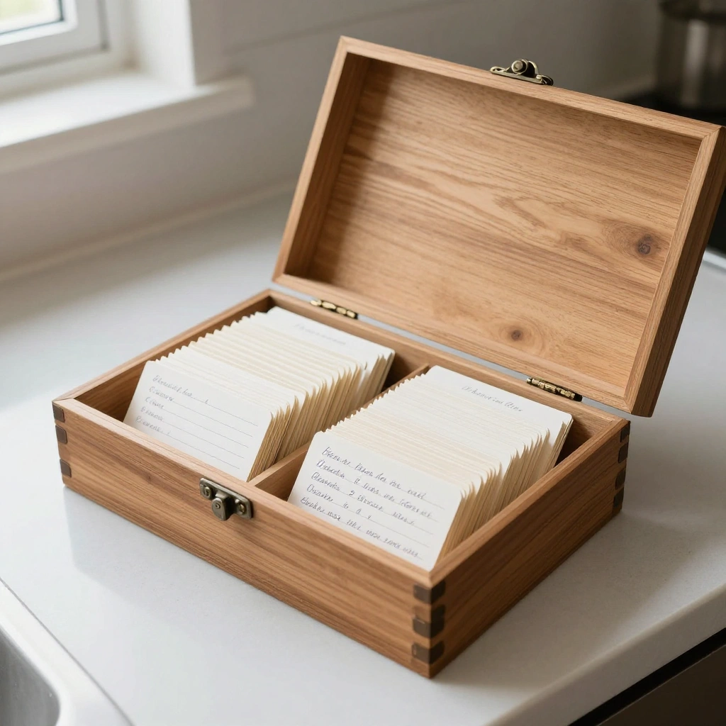 Custom Recipe Card Box