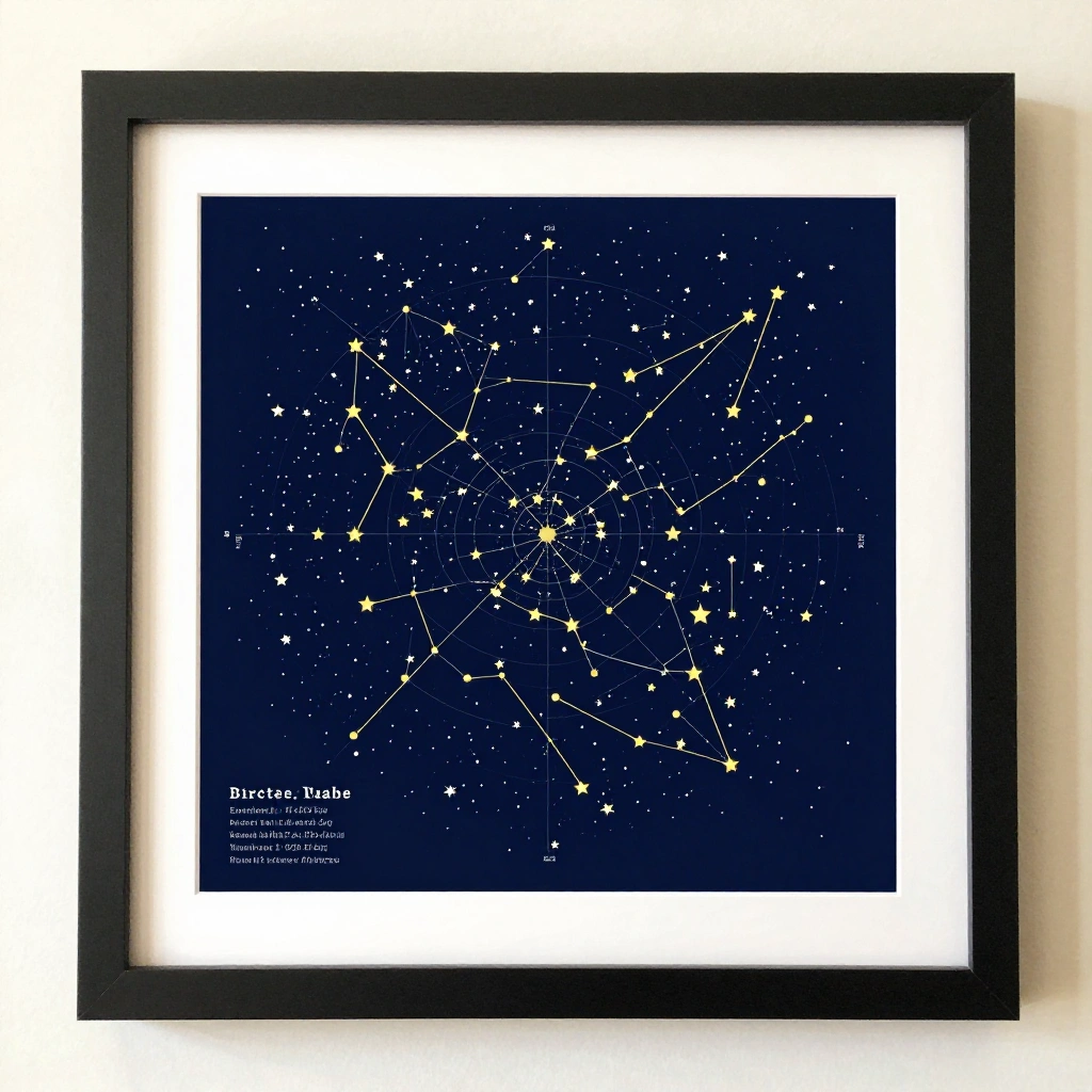 Custom Star Map of a Meaningful Date
