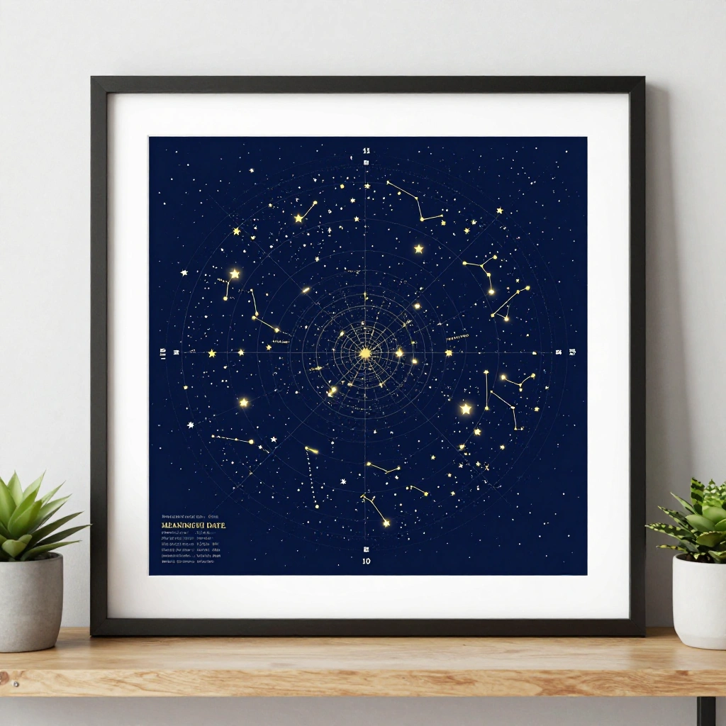 Custom Star Map of a Meaningful Date