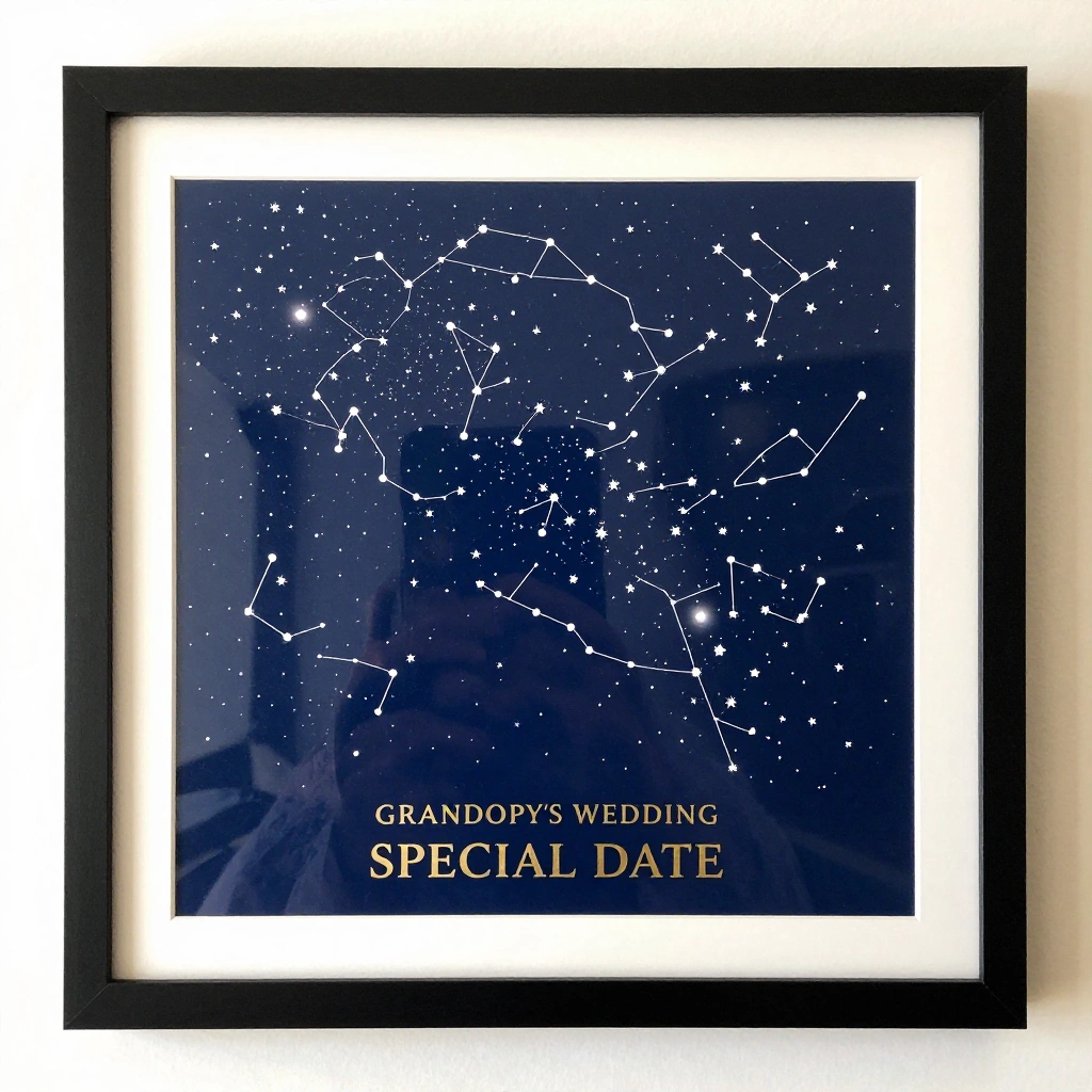 Custom Star Map of a Special Date