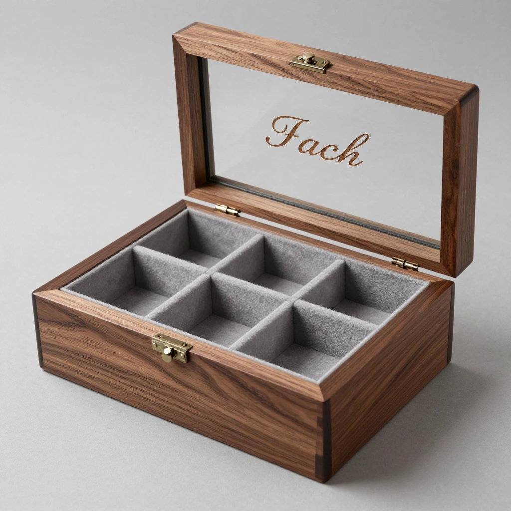 Engraved Wooden Watch Box
