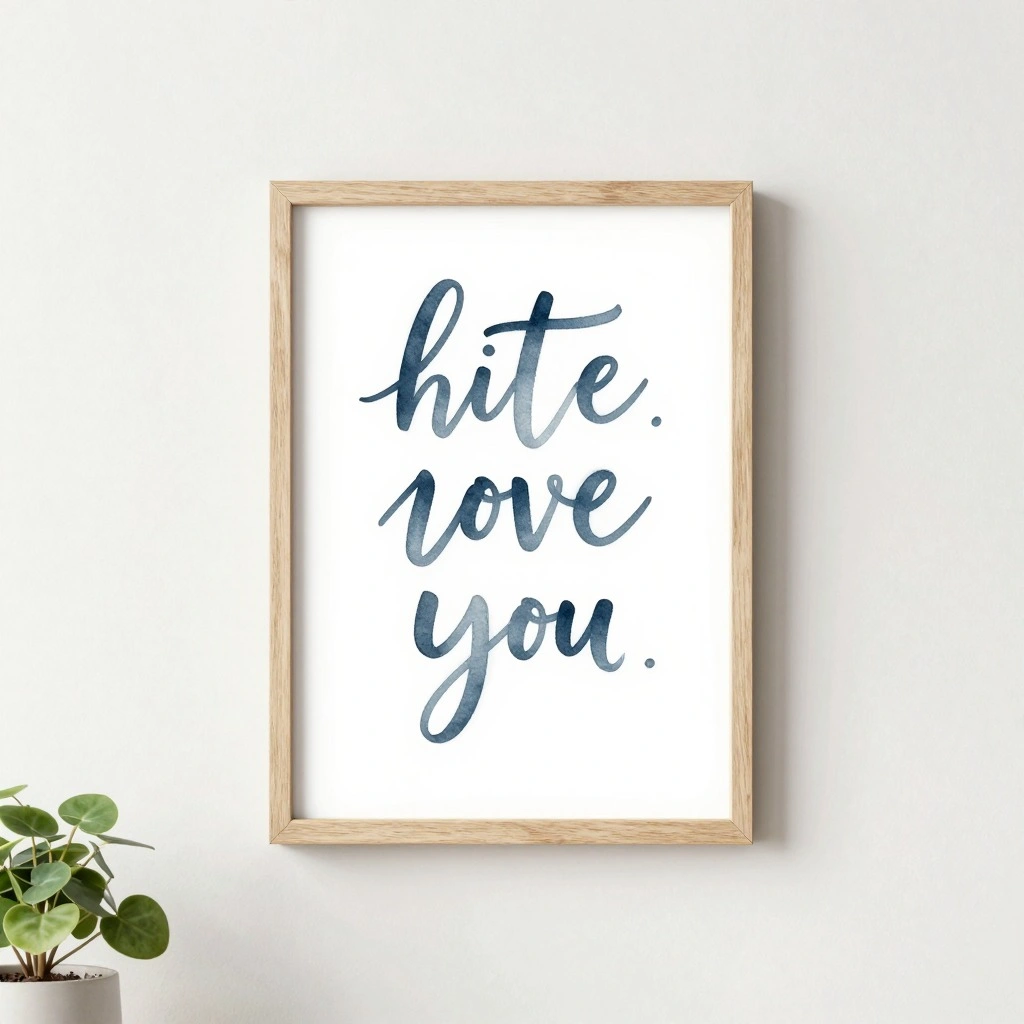 Hand-Lettered Inspirational Wall Art