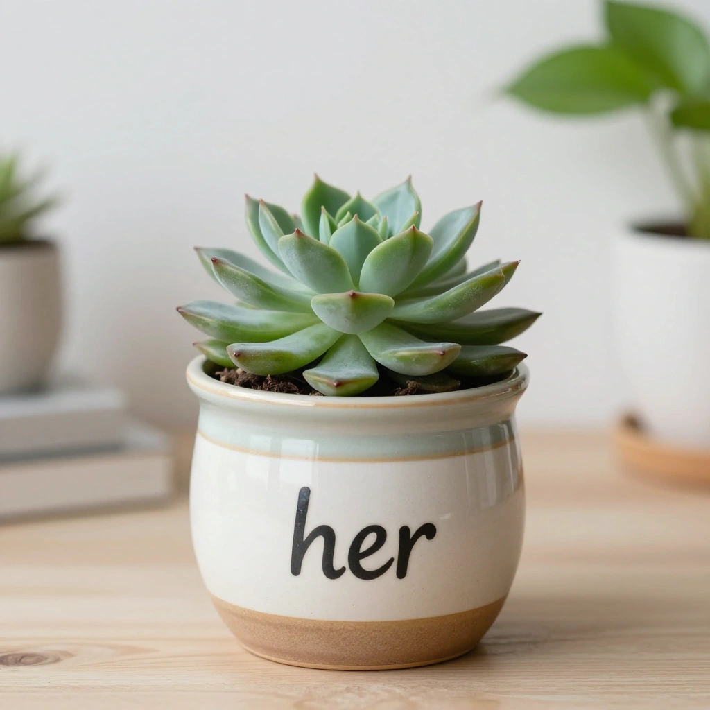 Indoor Plant with Decorative Pot