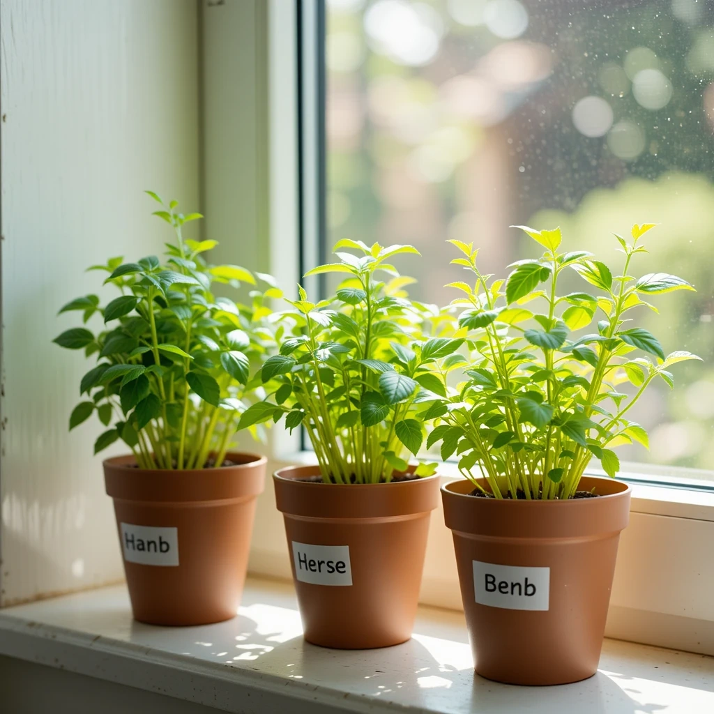 Mini Herb Garden Planter Set