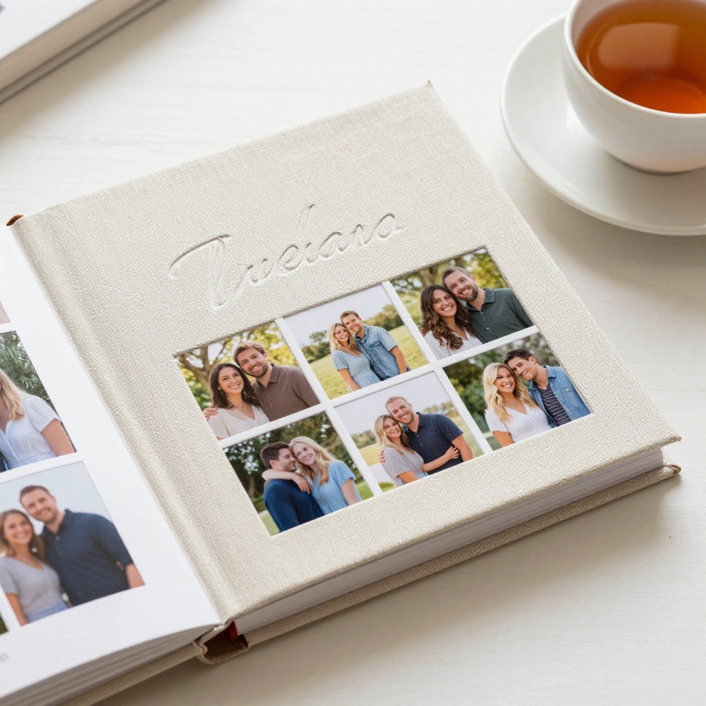 Personalized Photo Book in a Linen Cover