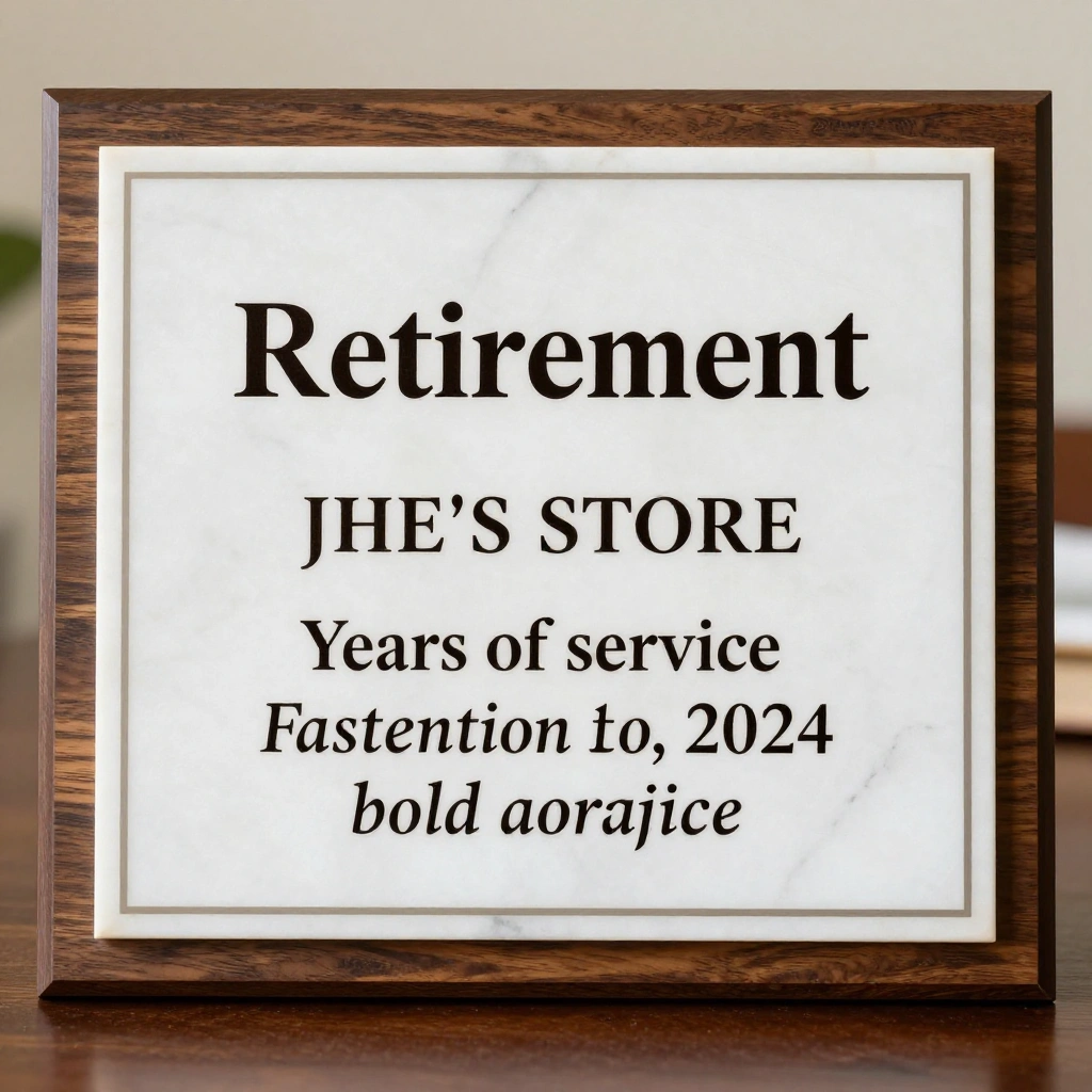 Personalized Retirement Plaque