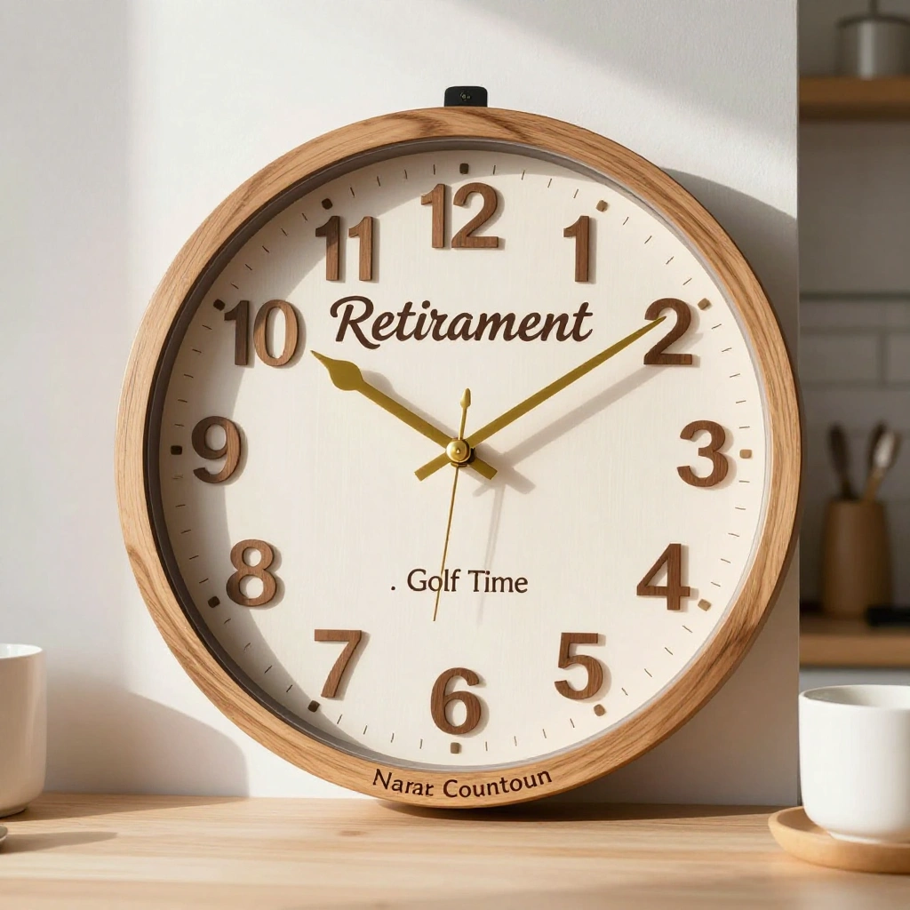 Personalized "Retirement Countdown" Wall Clock