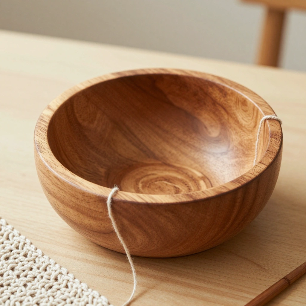 Wooden Yarn Bowl