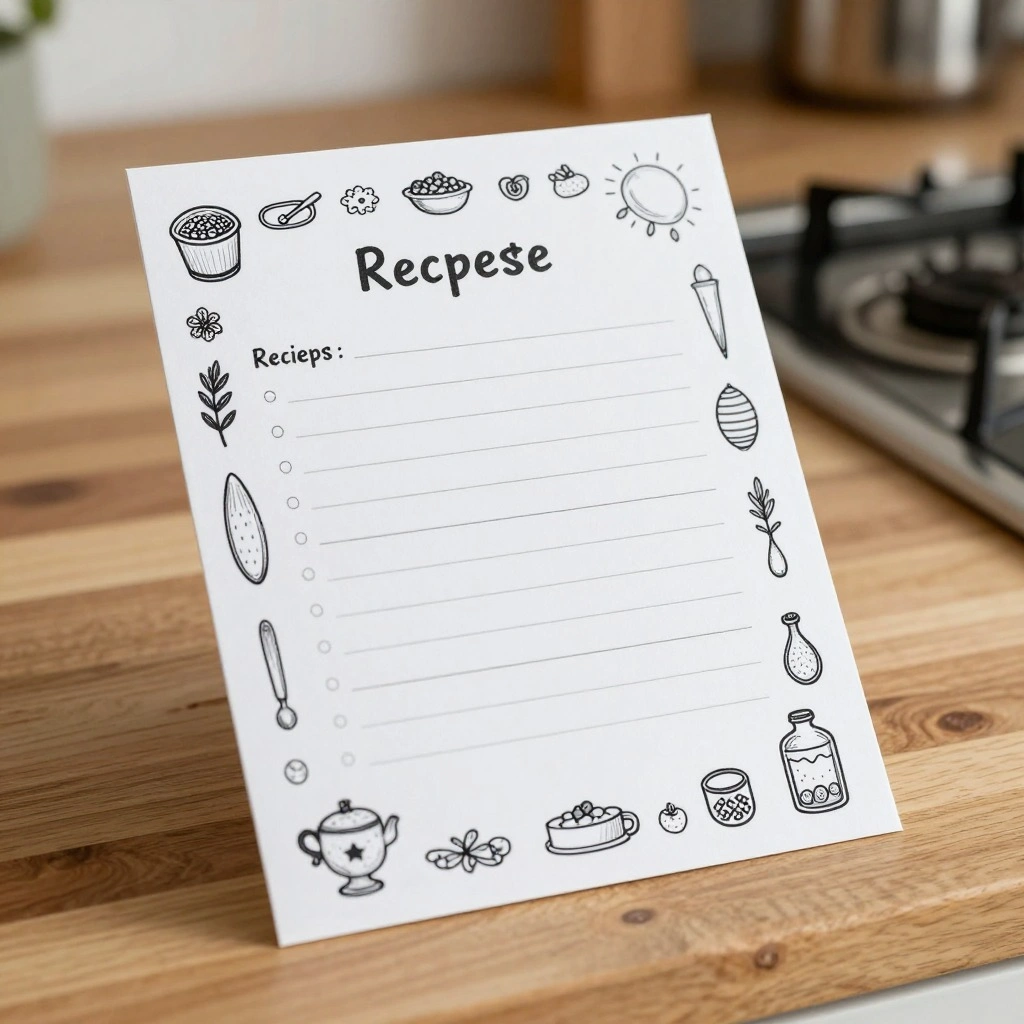 Custom Recipe Card Keepsake